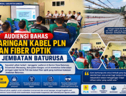 AUDIENSI BAHAS JARINGAN KABEL PLN DAN FIBER OPTIK DI JEMBATAN BATURUSA