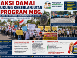 Aksi Damai Dukung Keberlanjutan Program MBG, Relawan dan Masyarakat Suarakan Kepentingan Rakyat