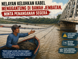 Kabel Menggantung di Bawah Jembatan Dikeluhkan Nelayan, Dinilai Ganggu Aktivitas Sungai