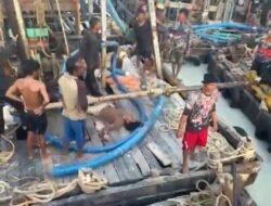 Diduga Tertimpa Besi Rajuk, Pekerja Tambang Timah Tewas di Perairan Laut Sampur