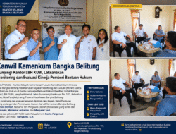 Kanwil Kemenkum Bangka Belitung Kunjungi Kantor LBH KUBI, Laksanakan Monitoring dan Evaluasi Kinerja Pemberi Bantuan Hukum