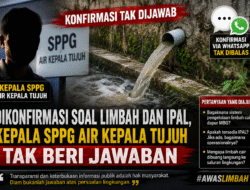 Dikonfirmasi Soal Limbah dan IPAL, Kepala SPPG Air Kepala Tujuh Tak Beri Jawaban