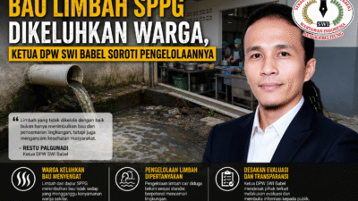 Bau Limbah SPPG Dikeluhkan Warga, Ketua DPW SWI Babel Soroti Pengelolaannya