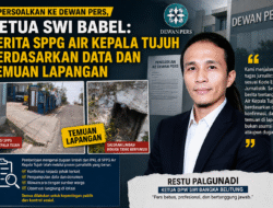 Dipersoalkan ke Dewan Pers, Ketua SWI Babel: Berita SPPG Air Kepala Tujuh Berdasarkan Data dan Temuan Lapangan