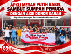 APKLI Merah Putih Babel Sambut Sumpah Pemuda dengan Aksi Donor Darah, Wujudkan Semangat Persatuan dan Kemanusiaan
